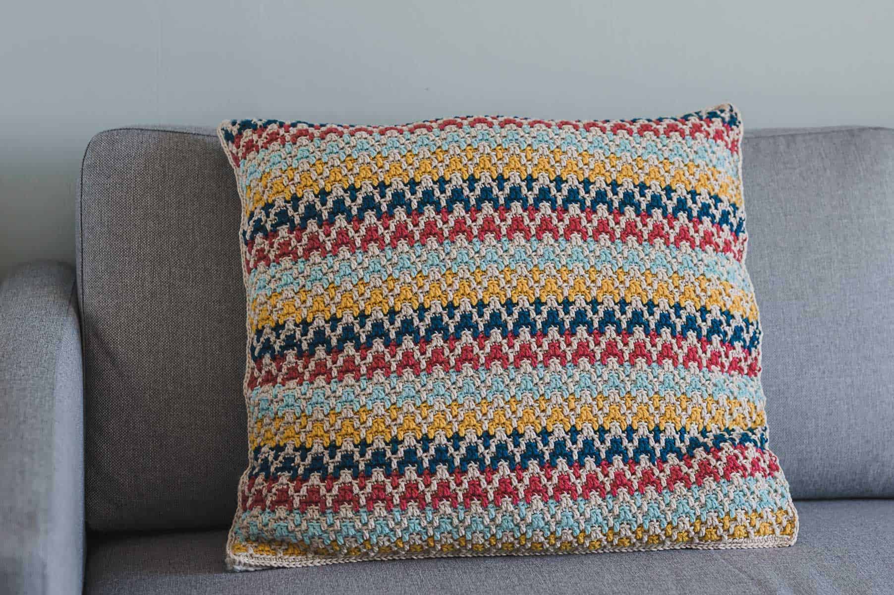 Mosaic Crochet Pillow - Crochet Pattern – Joy of Motion Crochet